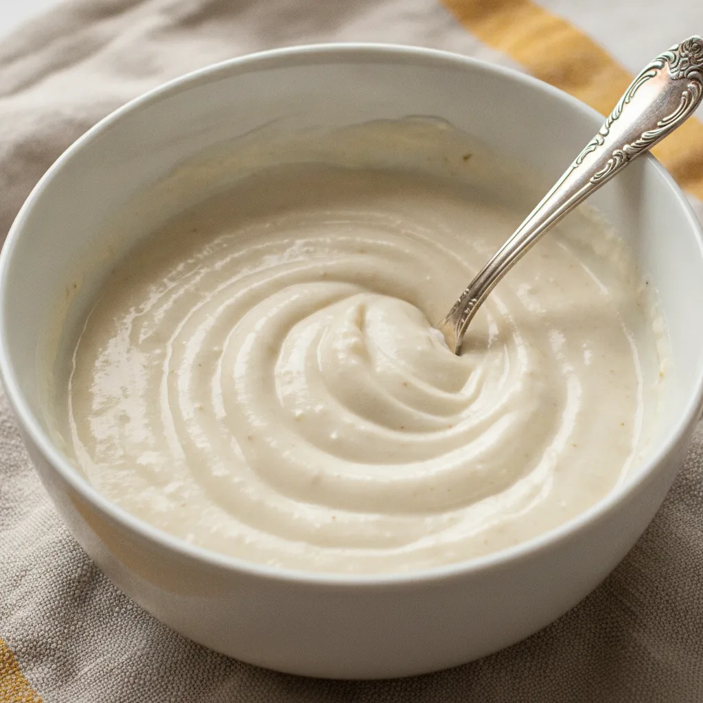Mixing bowl with oat and coconut mask