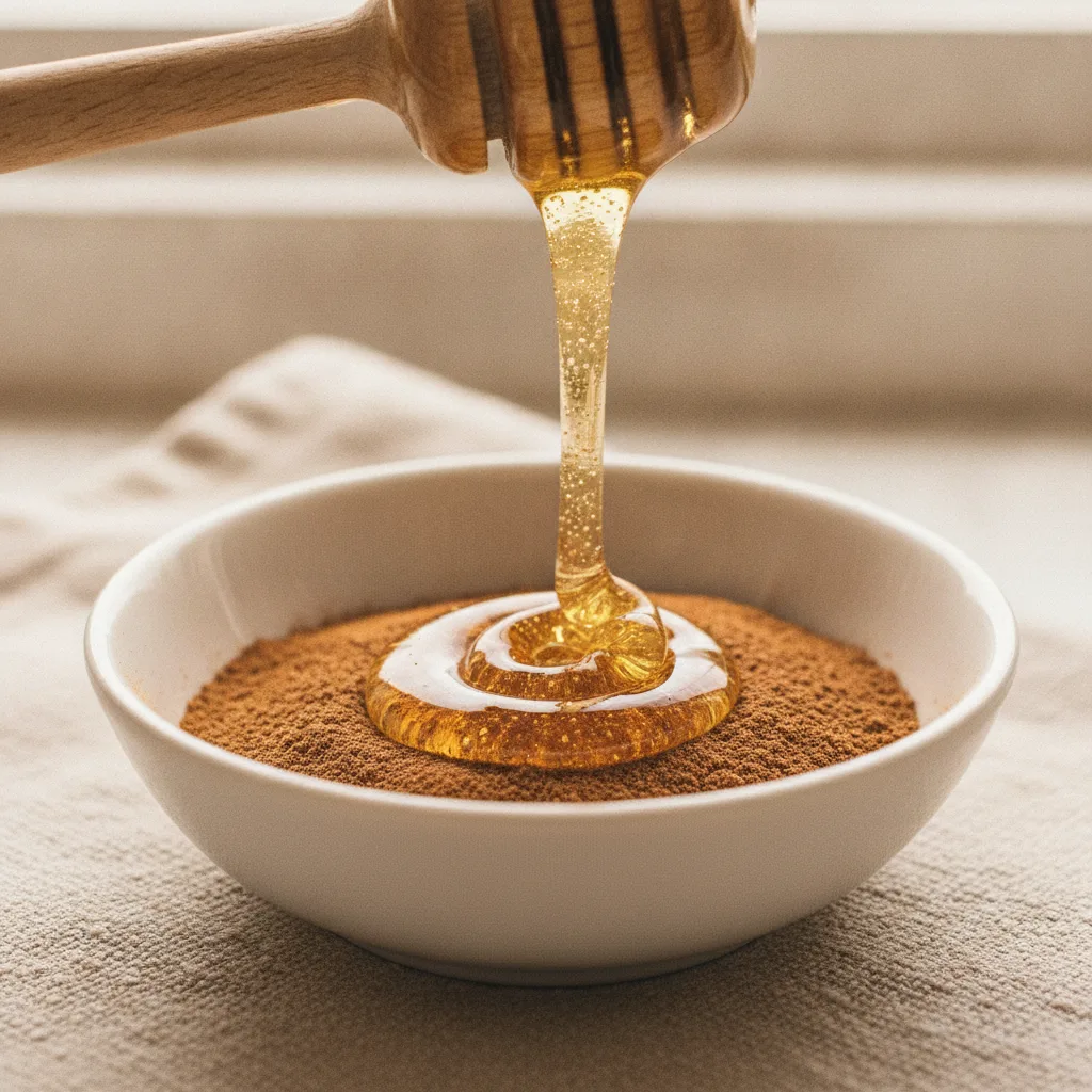 Raw honey and cinnamon mask